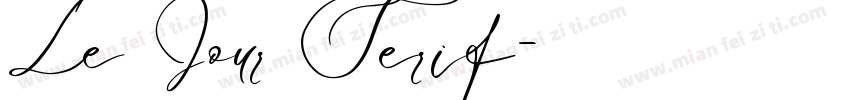 Le Jour Serif字体转换